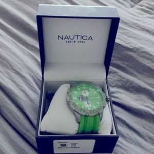 Like new nautica lime green watch